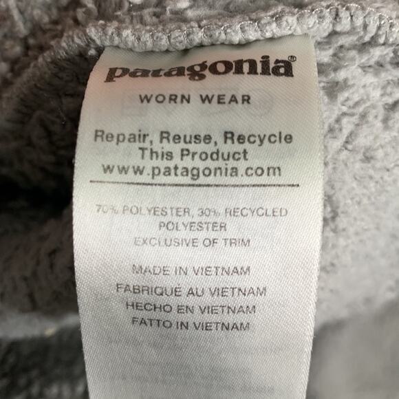 Patagonia Women's Salt Grey Los Gatos 1/4-Zip Fleece Pullover W-845 Sz M - Picture 6 of 11